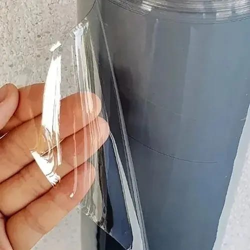 Plástico PVC Cristal Transparente 0,3 mm — rollo 10 m x 1,5 m — fotografía 2 de 4